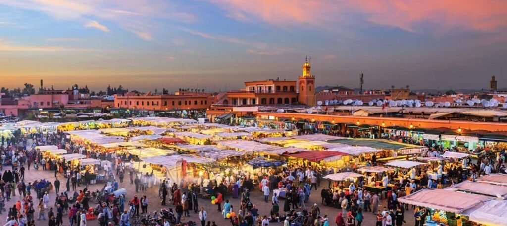 Marrakech red city jamea el fna square